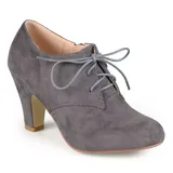Journee Collection Leona Women's Oxford High Heels, Girl's, Size: 6.5 Wide, Grey