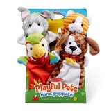 Melissa & Doug Playful Pets Hand Puppets, Multicolor