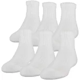 Boys Under Armour 6-Pack Quarter-Crew Socks, Boy's, Size: 9-11, White