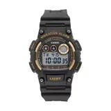 Casio Men's Vibration Alarm Digital Chronograph Watch - W735H-1A2V, Black