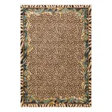 nuLOOM Darcey Contemporary Leopard Print Rug, Beig/Green, 5X7.5 Ft