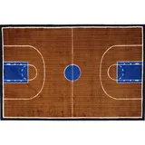 Fun Rugs Supreme Basketball Court Rug - 2'7'' x 3'11'', Multicolor, 2.5X4 Ft