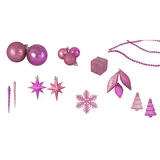 Northlight Shatterproof Christmas Ornament 125-piece Set, Pink