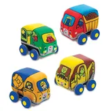 Melissa & Doug Pull-Back Construction Vehicles, Multicolor