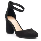 LC Lauren Conrad Hydrangea Women's High Heels, Size: 7, Black