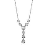 "Sirena Collection 14k White Gold 1/4 Carat T.W. Certified Diamond Y Necklace, Women's, Size: 18"""