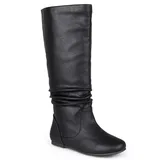 Journee Collection Jayne Women's Knee-High Boots, Girl's, Size: 10 Medium XWc, Black