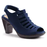 Croft & Barrow Shay Women's Ortholite Caged High Heels, Size: 10, Blue