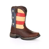 Lil Rebel by Durango American Flag Kids Western Boots, Boy's, Size: 4.5, Brown