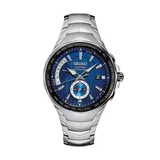 Seiko Men's Coutura Stainless Steel Radio Sync Solar Watch - SSG019, Size: Large, Silver
