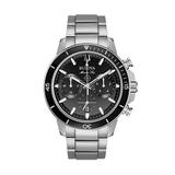 Bulova Men's Marine Star Stainless Steel Chronograph Watch - 96B272, Size: Large, Grey