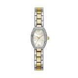 Caravelle Women's Crystal Two Tone Stainless Steel Watch - 45L168, Size: Small, Multicolor