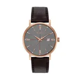 Bulova Men's Classic Leather Watch - 97B154, Brown