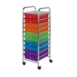 Honey-Can-Do 10-Drawer Storage Cart, Multicolor