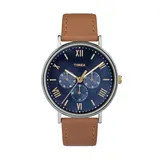 Timex Men's Southview Leather Watch - TW2R29100JT, Size: Large, Brown