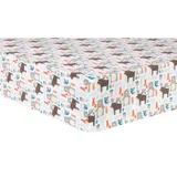 Trend Lab Scandi Forest Deluxe Flannel Fitted Crib Sheet, Multi
