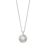 Simply Vera Vera Wang Freshwater Cultured Pearl & Diamond Accent Swirl Pendant, Women's, White