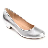 Journee Collection Saar Women's High Heels, Girl's, Size: Medium (9), Silver