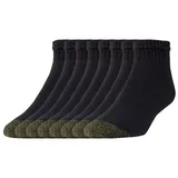 Men's GOLDTOE 6-pack + 2 Bonus Cushioned Quarter Socks, Size: 10-13, Black