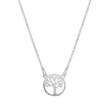 LC Lauren Conrad Silver Tone Tree Pendant Necklace, Women's