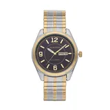 Armitron Men's Two Tone Expansion Watch - 20/4591BKTT, Size: Large, Multicolor