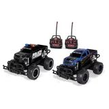 World Tech Toys Remote Control Ford F-150 Raptor Police Pursuit Double Pack, Multicolor