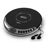 Jensen Personal CD Player with Bass Boost, Black