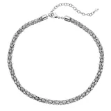 Napier Simulated Crystal Popcorn Chain Necklace, Women's, Silver