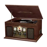 Victrola Classic Wood Bluetooth Record Player, Brown