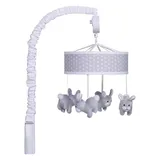 Trend Lab Gray Bunny Musical Mobile, Grey