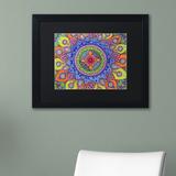 East Urban Home Mardi Gras Mandala by Hello Angel - Picture Frame Graphic Art Print on Canvas & Fabric in Brown | Wayfair