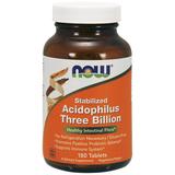 Stabilized Acidophilus 3 Billion, 180 Tablets, NOW Foods