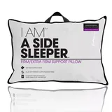 I AM a Side Sleeper Pillow, White, JUMBO