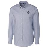 Men's Cutter & Buck Light Blue Penn State Nittany Lions Big Tall College Vault Stretch Oxford Tri-Blend Long Sleeve Button-Down Shirt