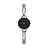 Citizen Eco-Drive Women's Silhouette Crystal Stainless Steel Half-Bangle Watch - EX1420-50E, Grey