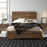 Grain Wood Furniture Montauk Solid Wood Standard Bed Wood in Brown/Green, Size 51.0 H x 58.5 W x 80.0 D in | Wayfair MT0211