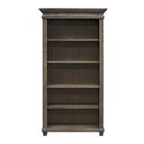 One Allium Way® Larissa Standard Bookcase Wood in Brown/Gray, Size 76.0 H x 40.0 W x 15.0 D in | Wayfair 167E961C48F24E78A8EE6819CE9617B4