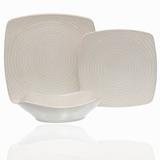 Red Vanilla Rice 18 Piece Dinnerware Set, Service for 6 Ceramic/Earthenware/Stoneware in White | Wayfair HN700-018
