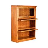 Loon Peak® Mcintosh Barrister Bookcase Wood in Black, Size 49.0 H x 35.0 W x 13.0 D in | Wayfair 8829E1FC69BC479D926DC7ABE8AFDF6E