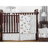Sweet Jojo Designs Woodland Animals 11 Piece Crib Bedding Set Polyester in Gray | Wayfair WoodlandAnimals-11