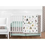 Sweet Jojo Designs Outdoor Adventure 11 Piece Crib Bedding Set Polyester/Cotton in Blue/Gray | Wayfair OutdoorAdventure-11