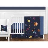 Sweet Jojo Designs Space Galaxy 11 Piece Crib Bedding Set Polyester in Blue | Wayfair SpaceGalaxy-11
