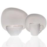 Red Vanilla Metro 16 Piece Dinnerware Set, Service for 4 Ceramic/Earthenware/Stoneware in White | Wayfair KN100-016