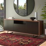 AllModern Tahoe Sideboard Wood in Brown/Gray, Size 29.14 H x 78.75 W x 17.72 D in | Wayfair 65C839A595AF4D53BCC877BF9695397B