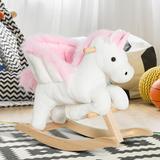 Qaba Rocking Horse in Pink, Size 21.7 H x 12.6 W x 25.6 D in | Wayfair 330-076