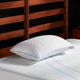 Tempur-Pedic Tempur-Cloud ProMid Memory Foam Plush Support Pillow Polyester/Memory Foam, Size 16.5 H x 31.0 W x 6.5 D in | Wayfair 15375170