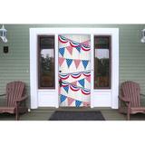 The Holiday Aisle® Patriotic Front Door Mural Plastic in Blue/Red, Size 80.0 H x 36.0 W x 1.0 D in | Wayfair AD7695FA7F5A492EBFA4397DF7632CD9