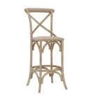Linon French Country Wood Bar Stool, Grey