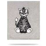 Harriet Bee Biali Baby Zebra Baby Blanket, Polyester in Black, Size 36.0 H x 30.0 W x 1.0 D in | Wayfair B1BAE54B73D1436686A97E2D12D7F055