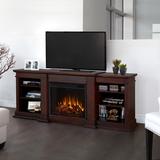 Real Flame Fresno TV Stand w/ Fireplace Wood in Brown, Size 29.72 H in | Wayfair G1200E-DW